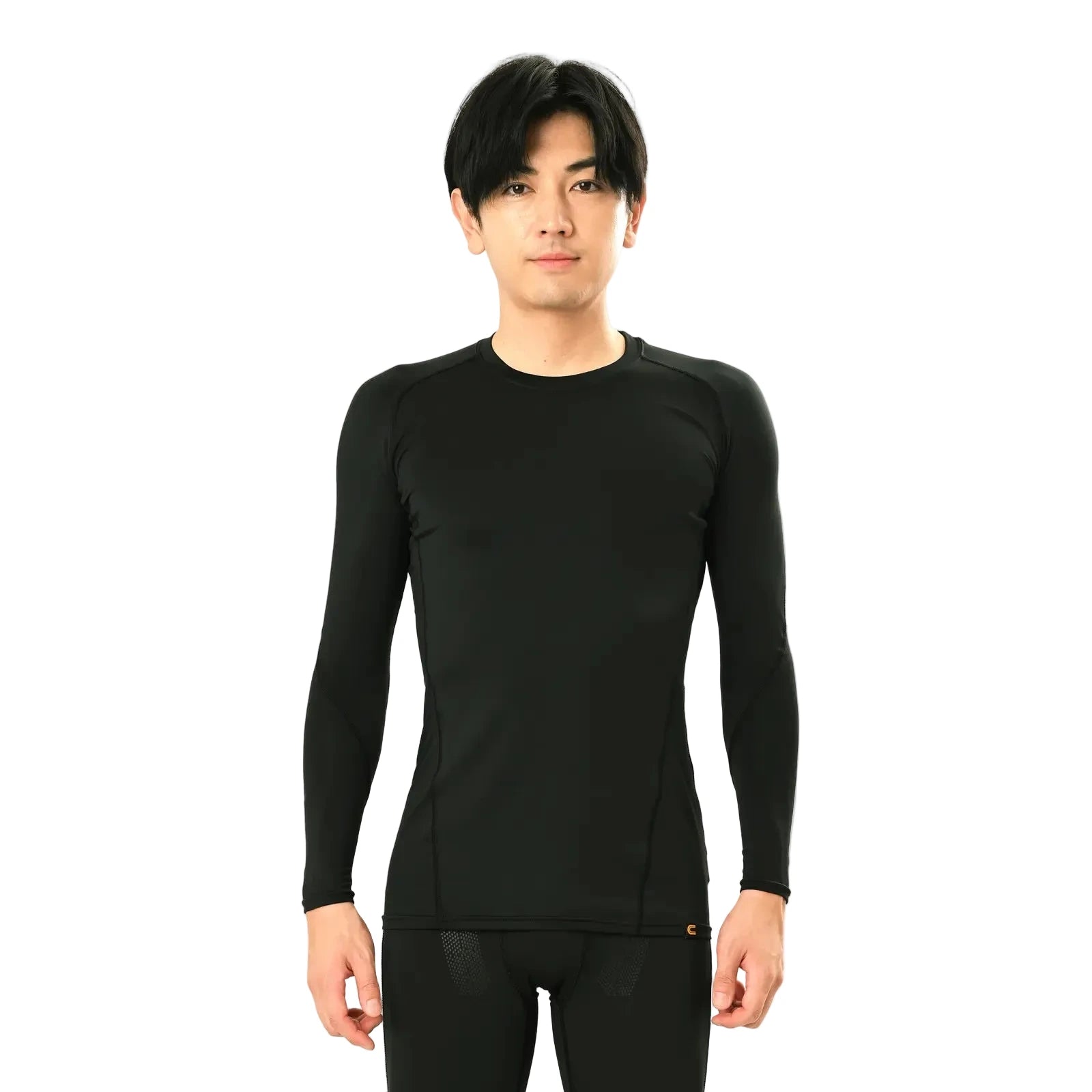 遠赤外線 アンダーシャツ ロングスリーブ コンプレッションウェア 吸水速乾 UVカット スパオール®技術 4WAYストレッチ 〖特許取得済〗