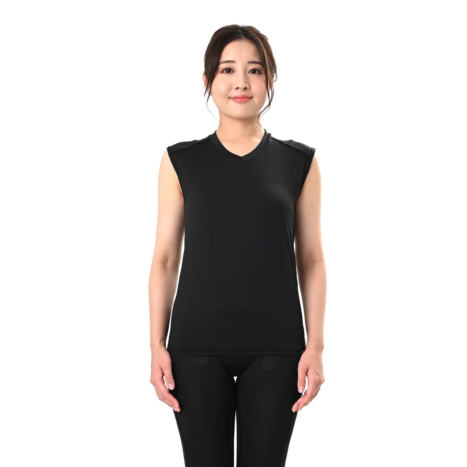 Vネックアンダーノースリーブ - colovany