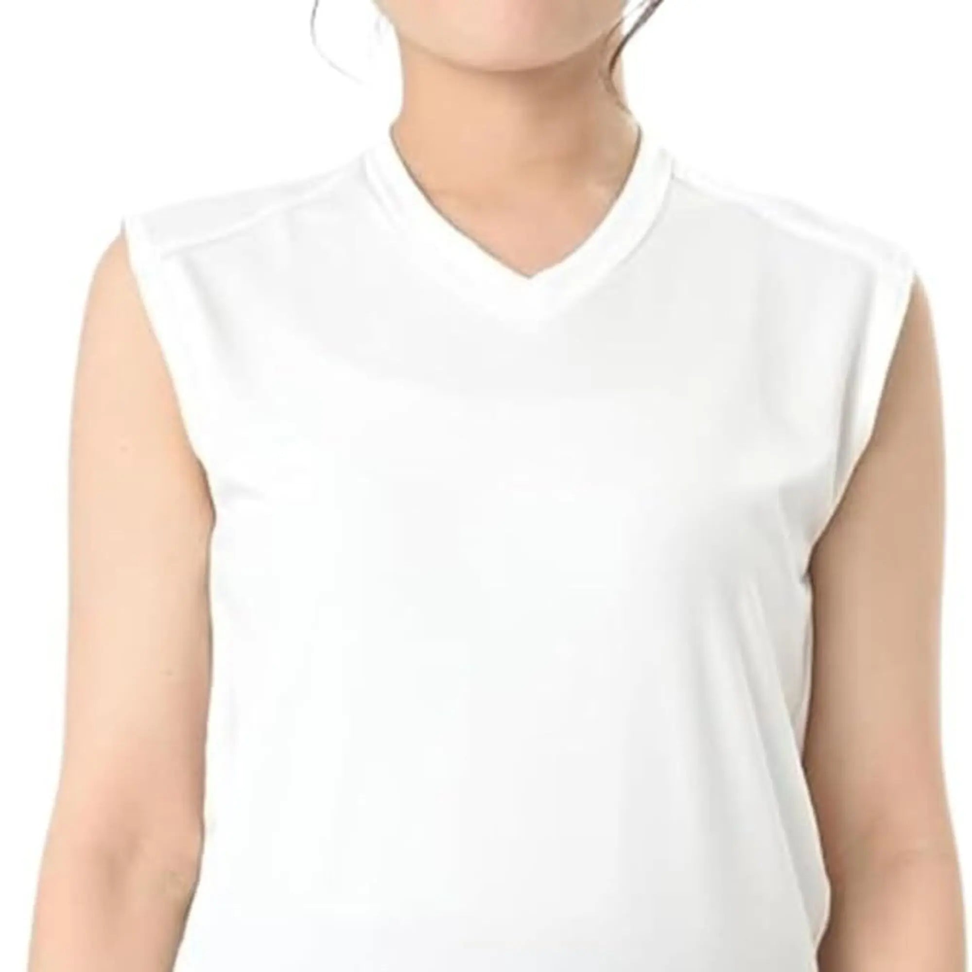 Vネックアンダーノースリーブ - colovany